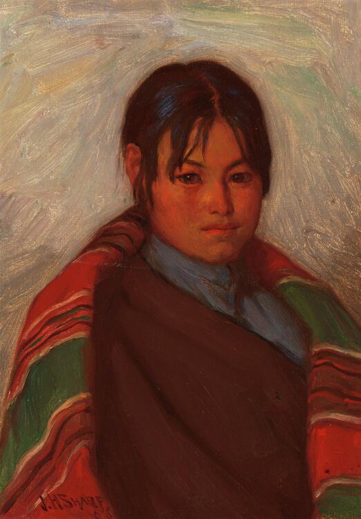 Wild Corn Tassel / Joseph Henry Sharp Gilcrease Museum